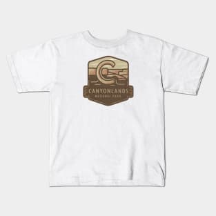 Canyonlands National Park Abstract Emblem Kids T-Shirt